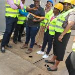 Picture 8. Eng. Esther Sikazwe give explanation about construction and operations of floating drydock