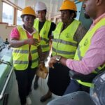 Picture 9. Capt. Prisca give explanation about new communication equipments installed onboard MV. Umoja